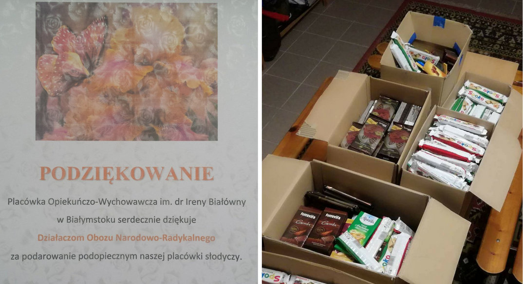 Straciła pracę za przyjęcie paczek dla dzieci od ONR