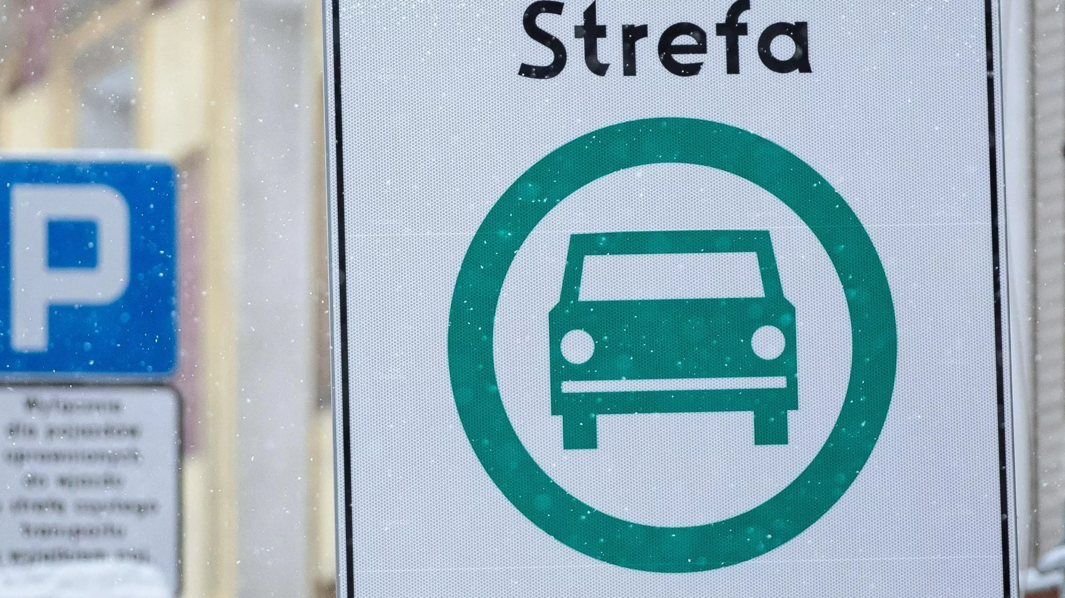 Znak Strefy Czystego Transportu, zdjęcie ilustracyjne