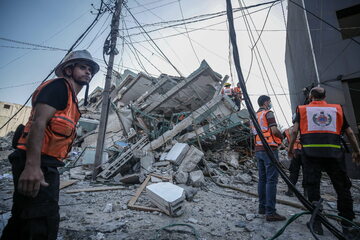 Strefa Gazy: 13-piętrowy budynek o nazwie Al-Jalaa Tower został zniszczony