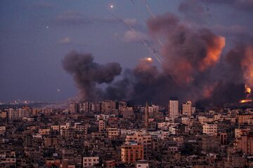 Strefa Gazy bombardowana przez siły zbrojne Izraela