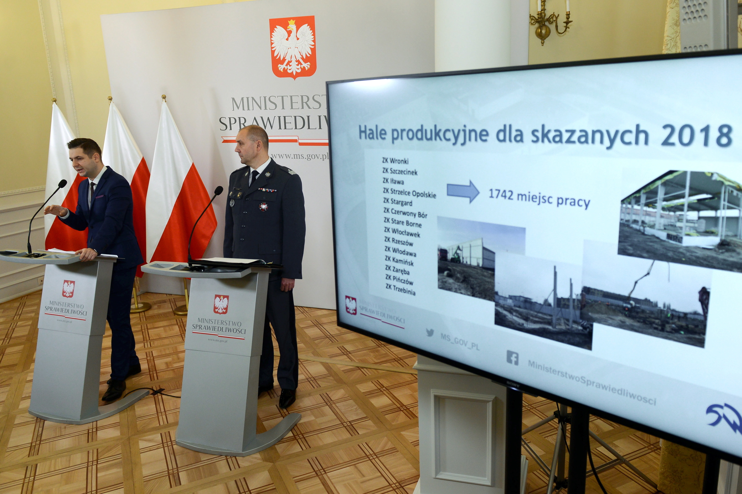 Konferencja prasowa nt. programu "Praca dla więźniów"