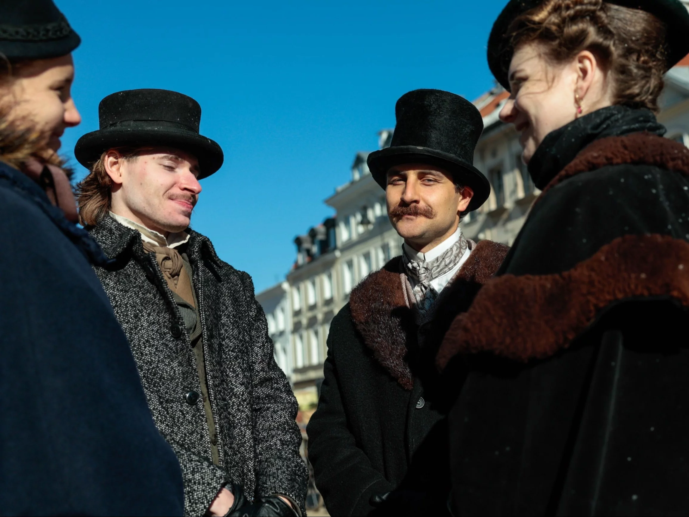 Plan filmowy nowej kinowej adaptacji „Lalki” na Krakowskim Przedmieściu w Warszawie