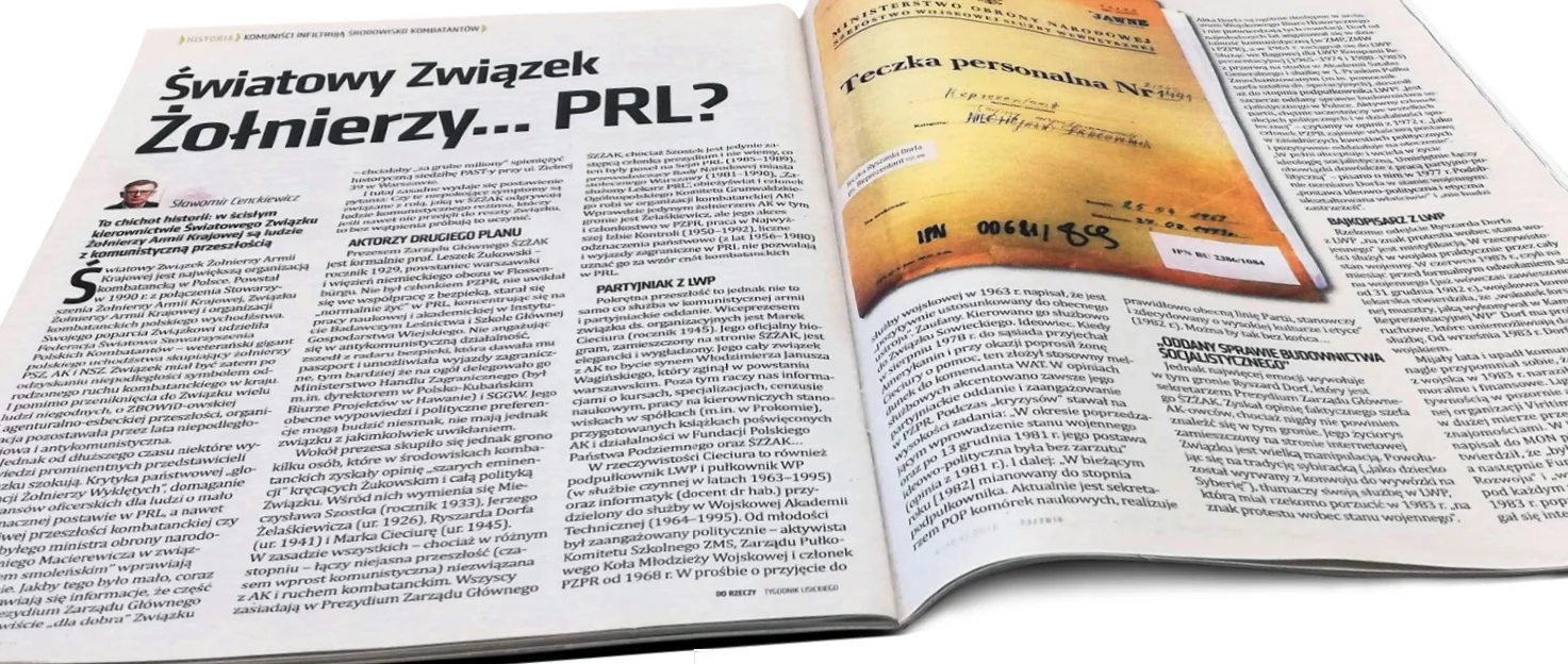 Artykuł Sławomira Cenckiewicza w "Do Rzeczy"