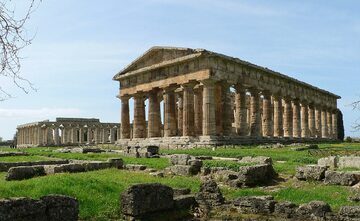 Świątynie doryckie w dawnej kolonii greckiej Posejdonia (Paestum), Kampania, Włochy