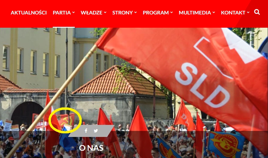 Zdjęcie strony Sojuszu Lewicy Demokratycznej