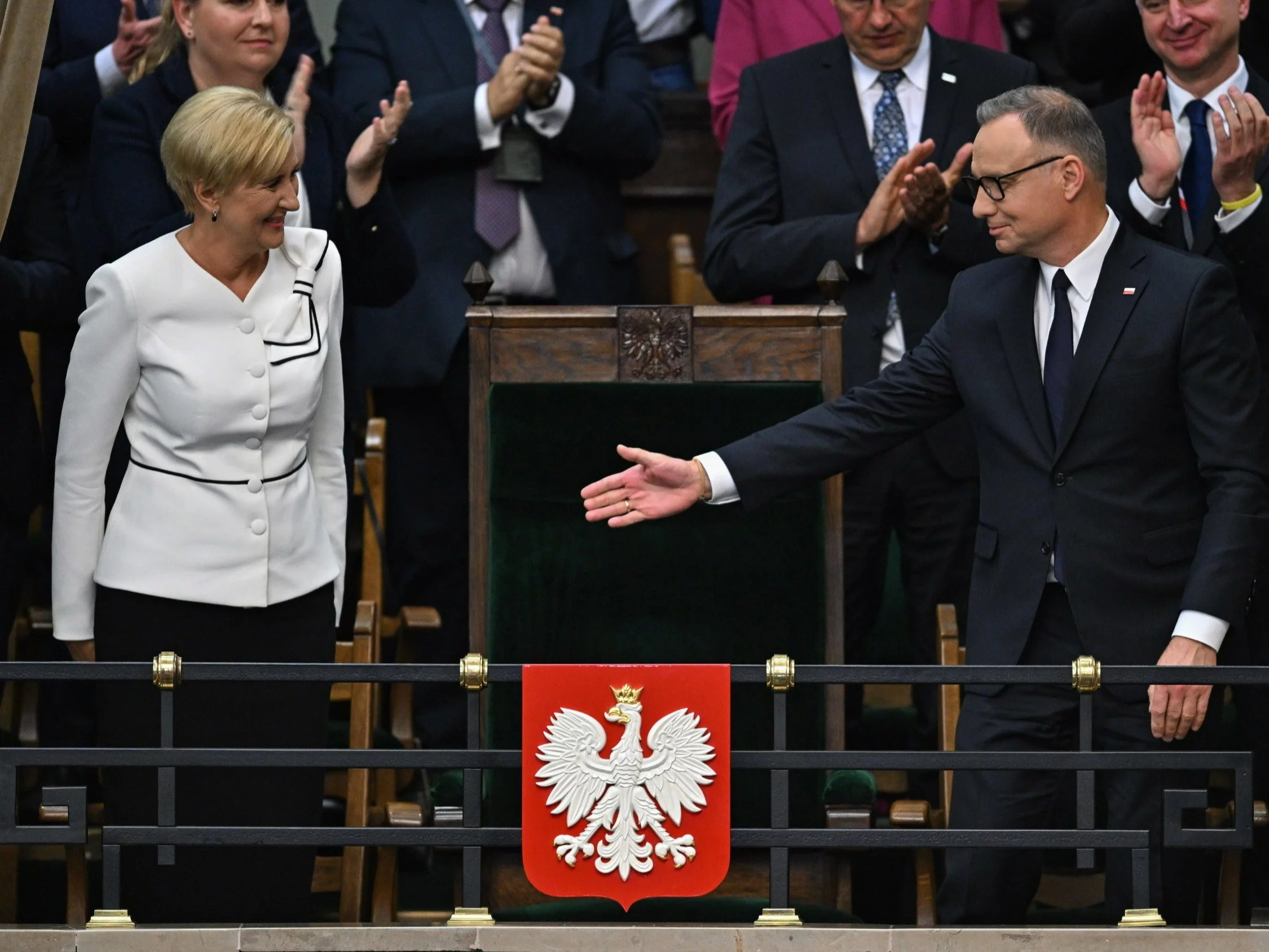 Symboliczny gest Dudy. Zrobił to po zaprzysiężeniu Nawrockiego