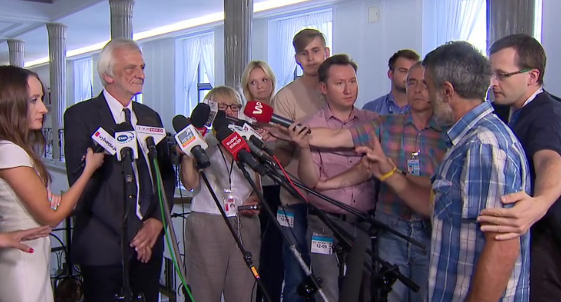 Konferencja prasowa Ryszarda Terleckiego