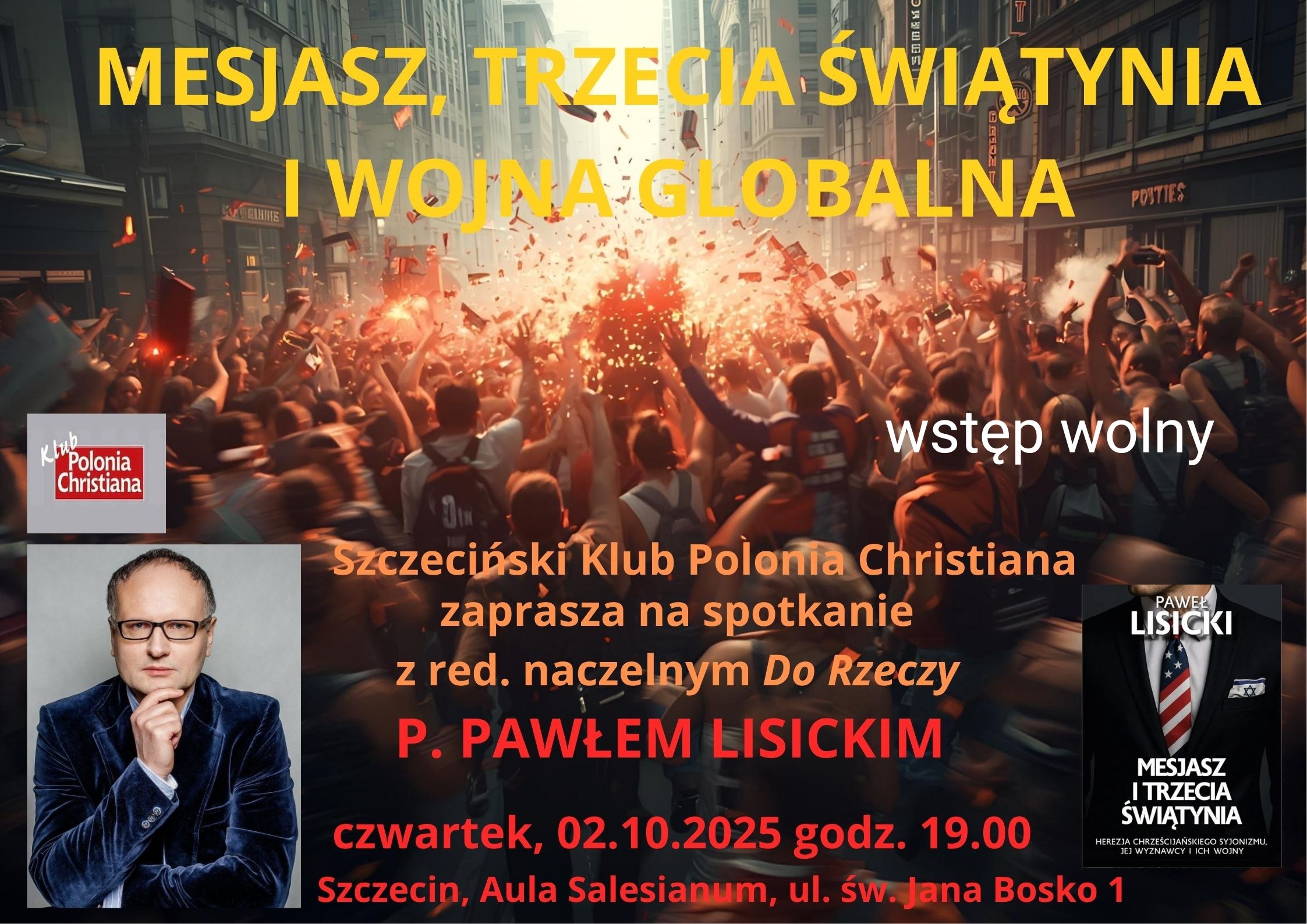 Szczecin: Zapraszamy na spotkanie z Pawłem Lisickim!