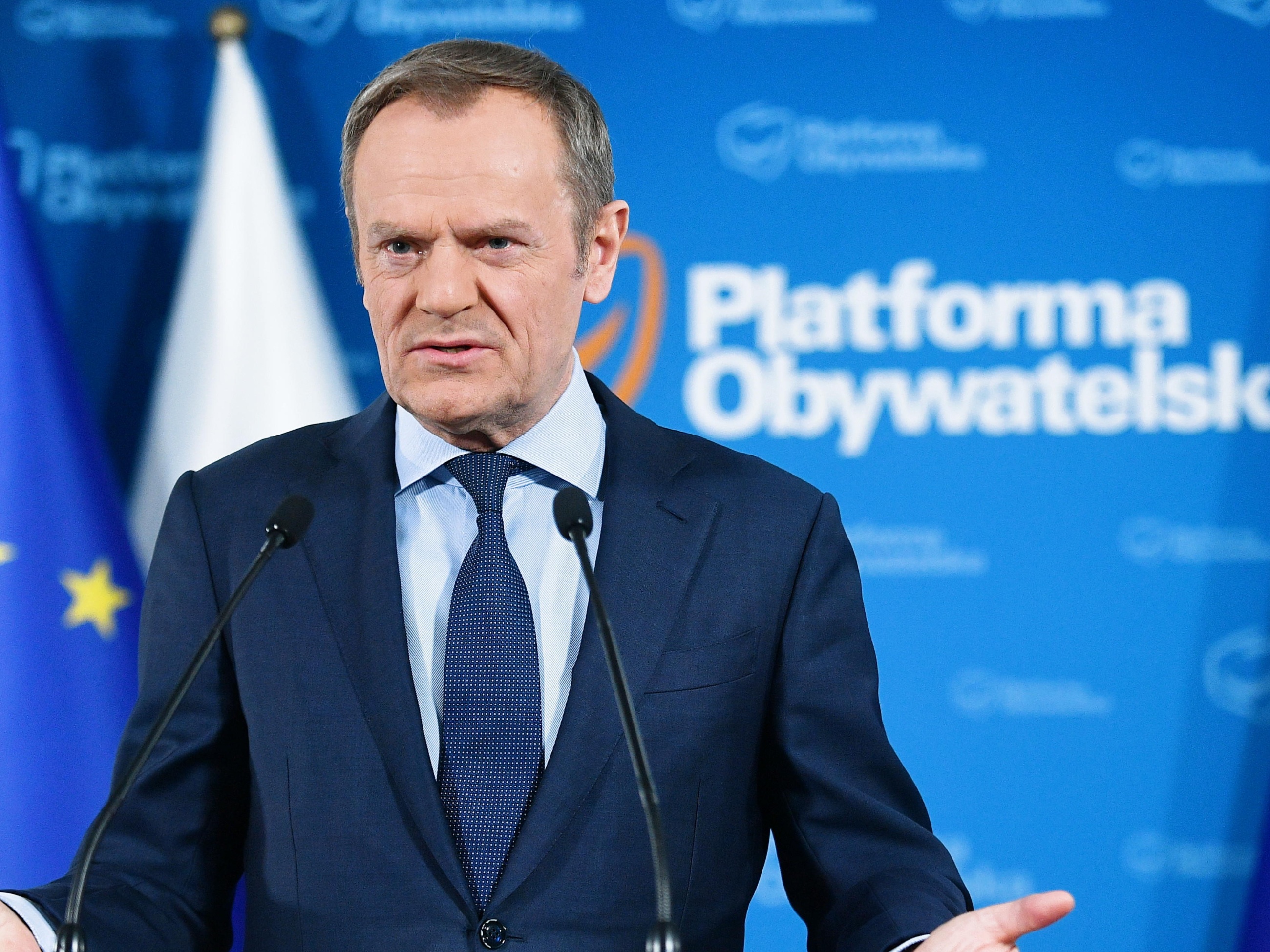 Przewodniczący Platformy Obywatelskiej RP Donald Tusk