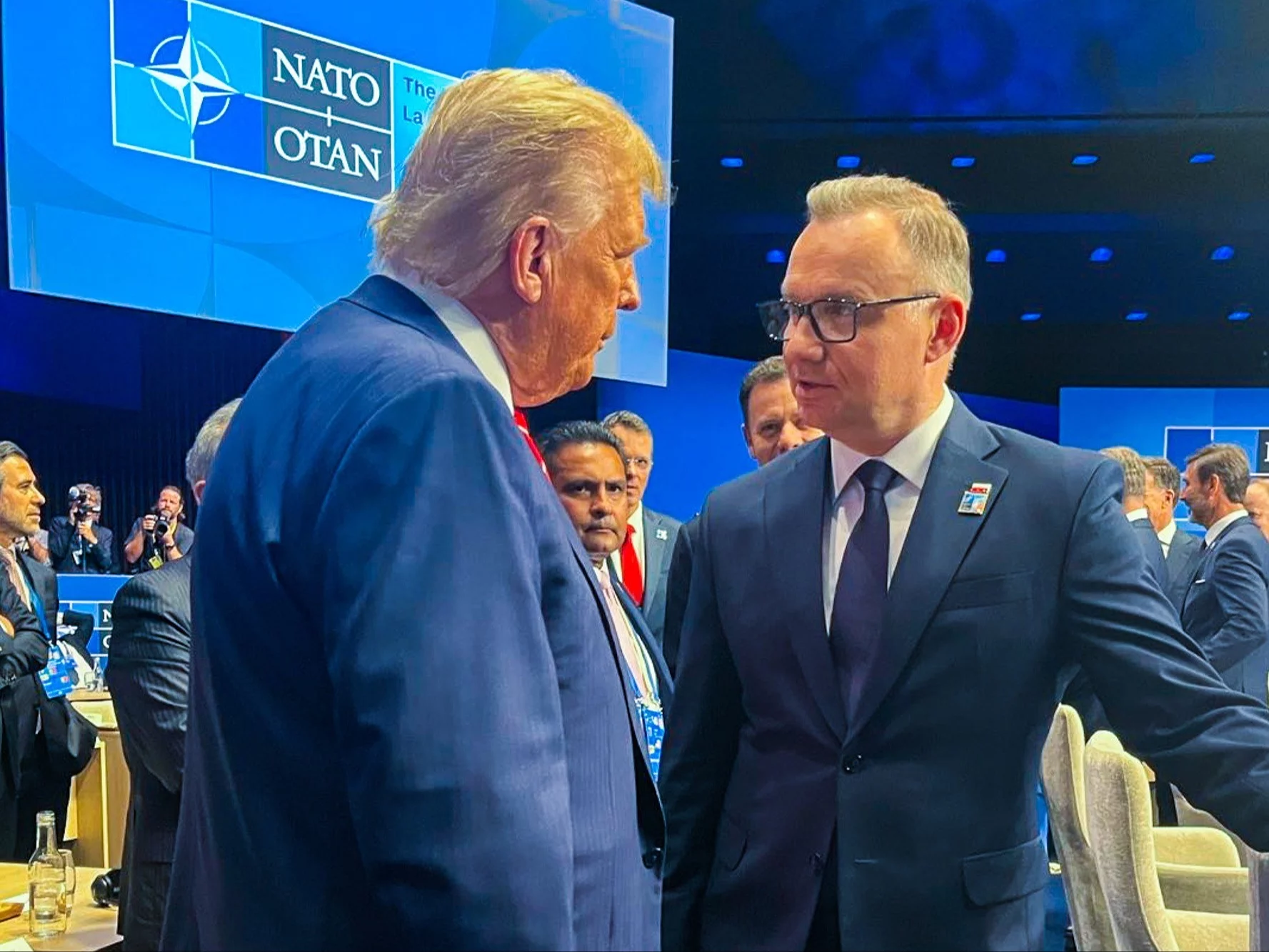 Szczyt NATO w Hadze. Duda rozmawiał z Trumpem