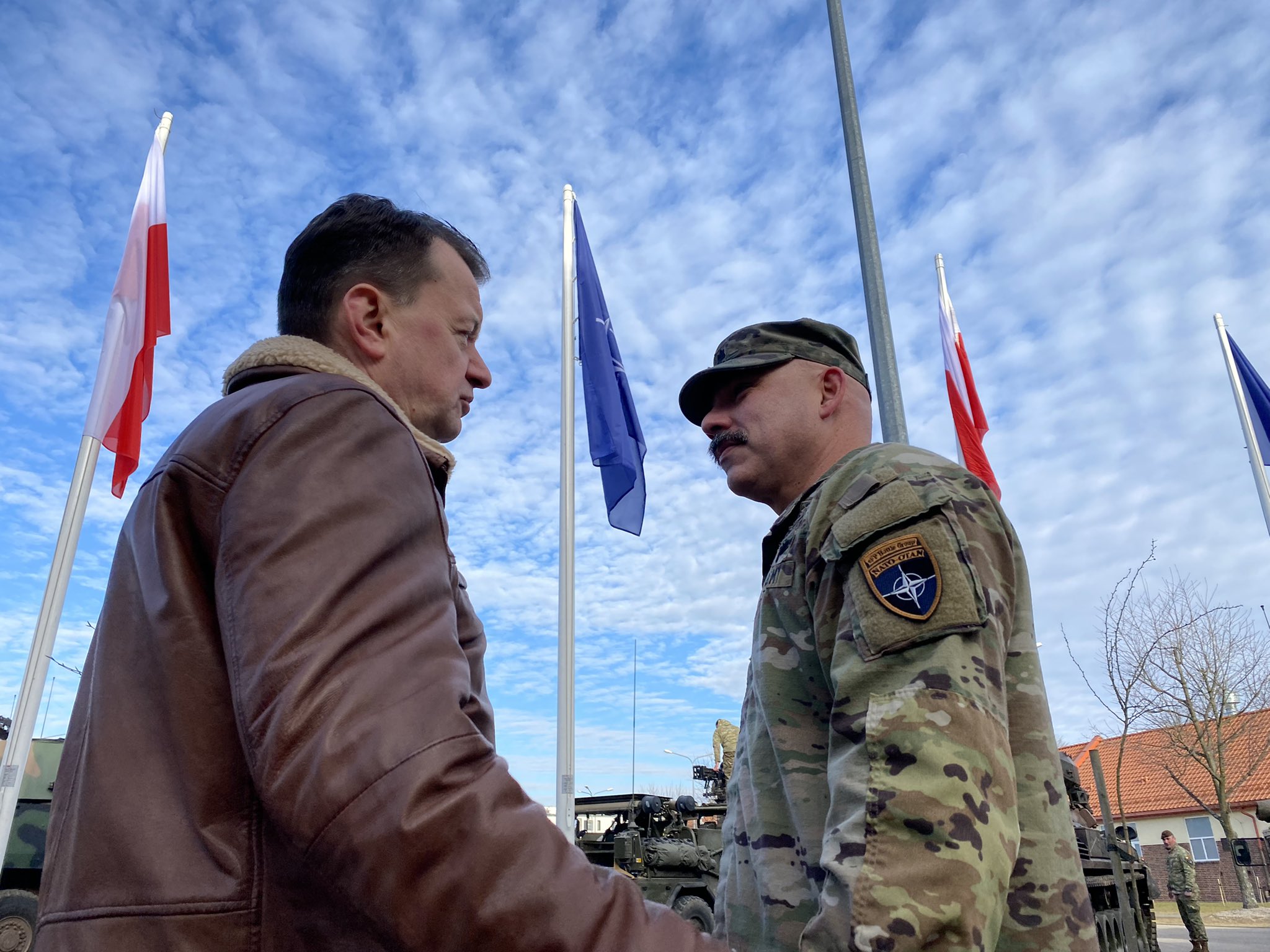 Minister Mariusz Błaszczak podczas uroczystości w Bemowie Piskim