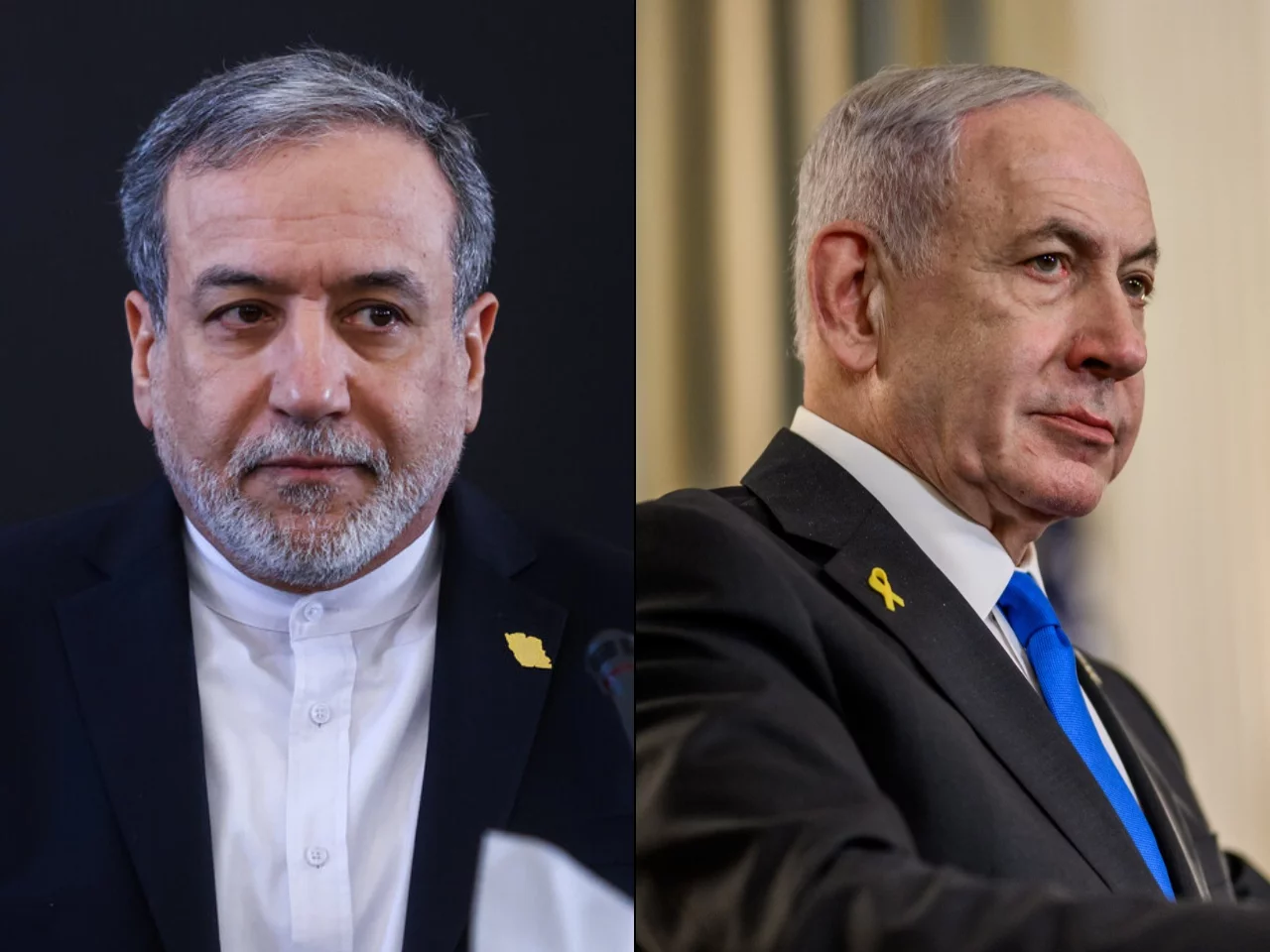 Abbas Aragczi i Benjamin Netanjahu