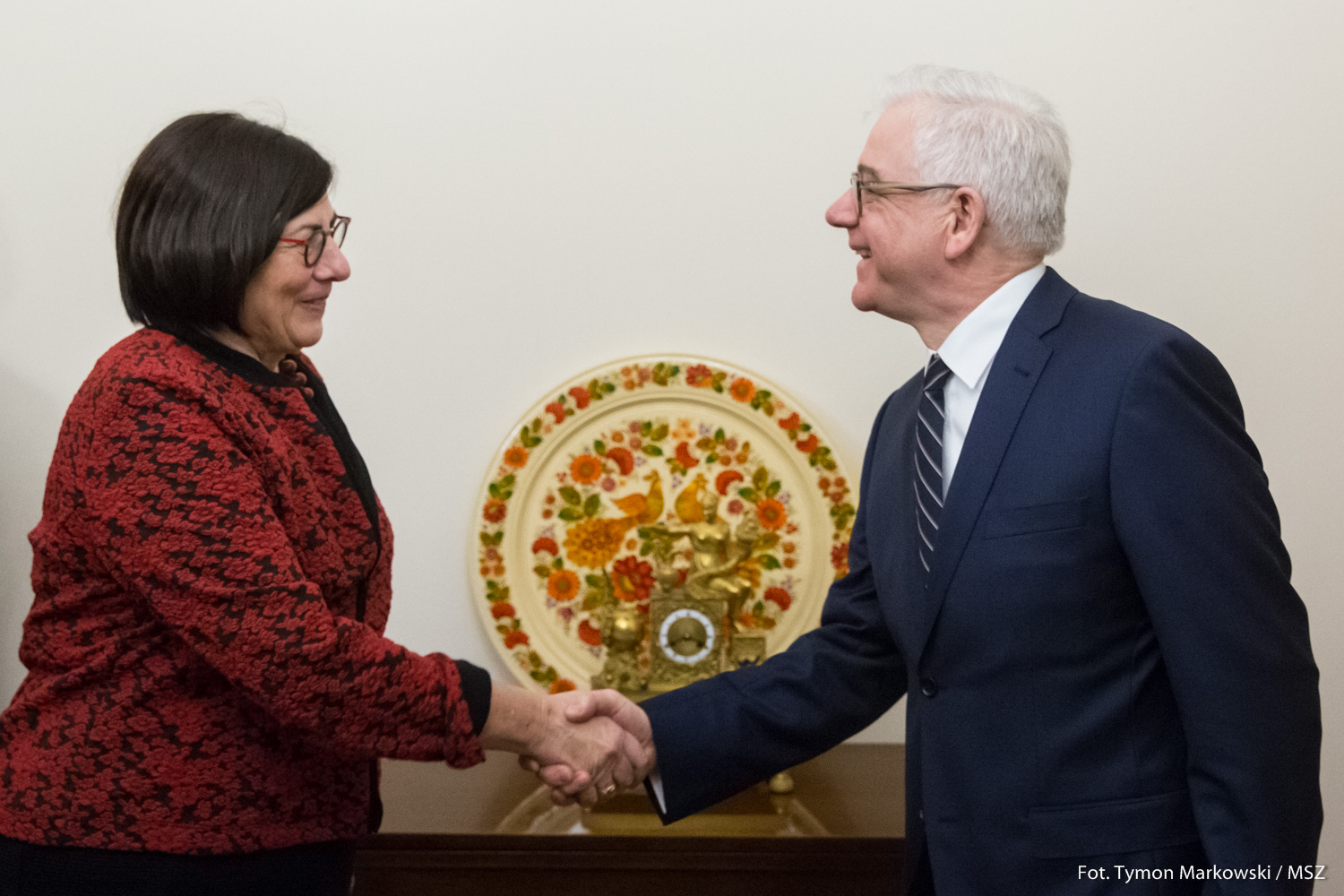 Anna Azari i Jacek Czaputowicz