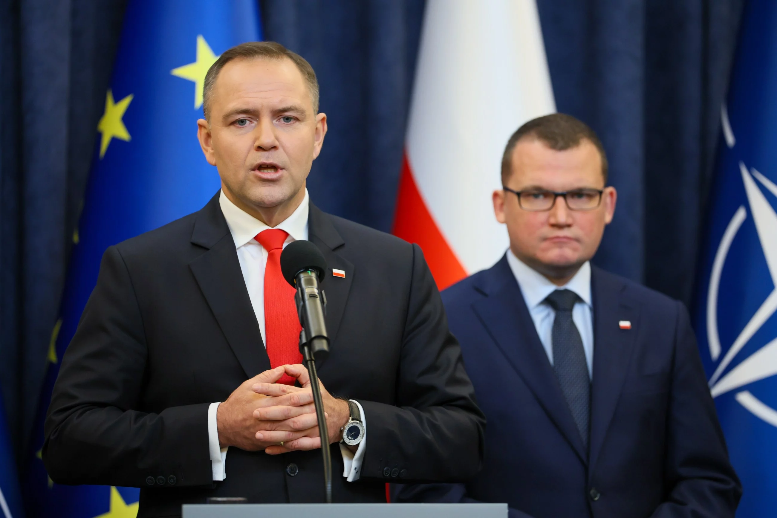 Prezydent Karol Nawrocki i Paweł Szefernaker