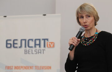 Szefowa telewizji Biełsat Agnieszka Romaszewska
