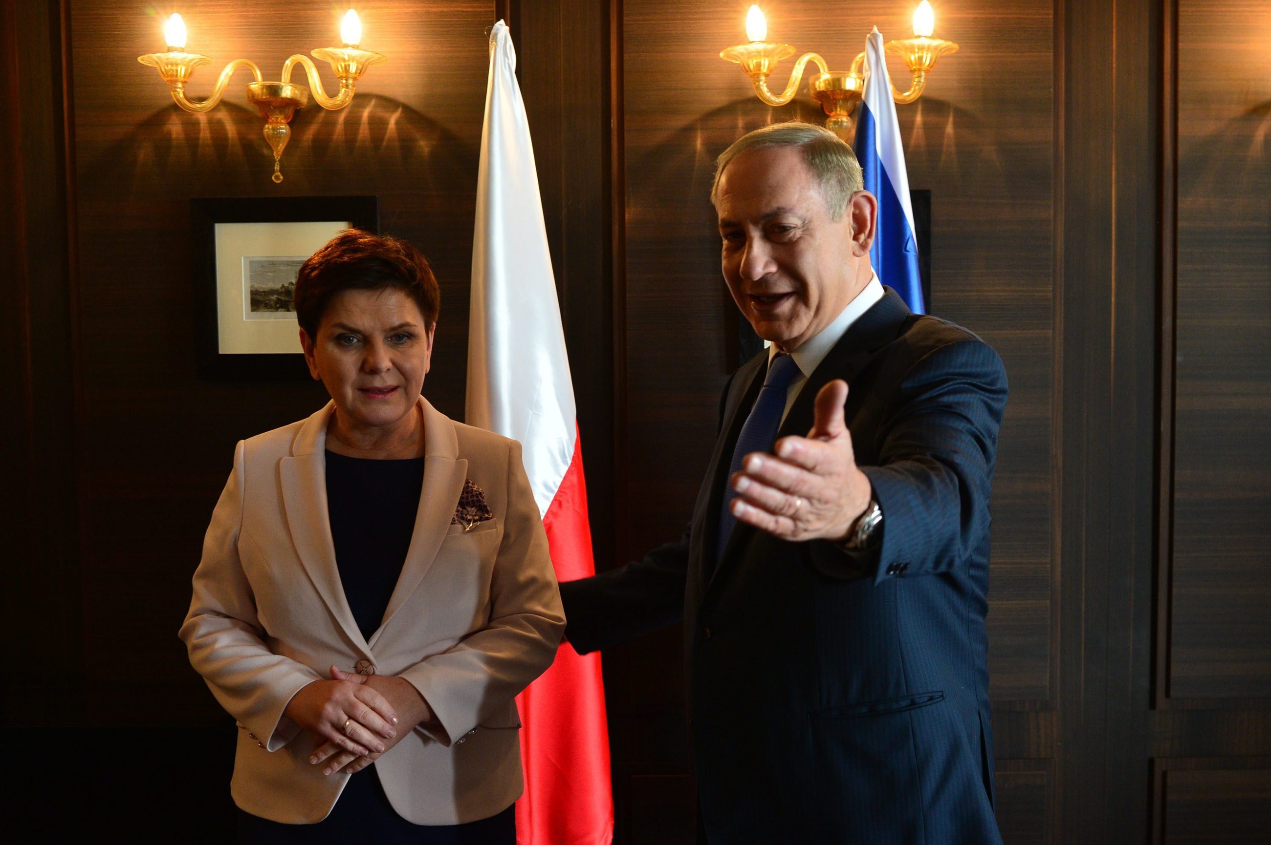 Beata Szydło i Benjamin Netanjahu