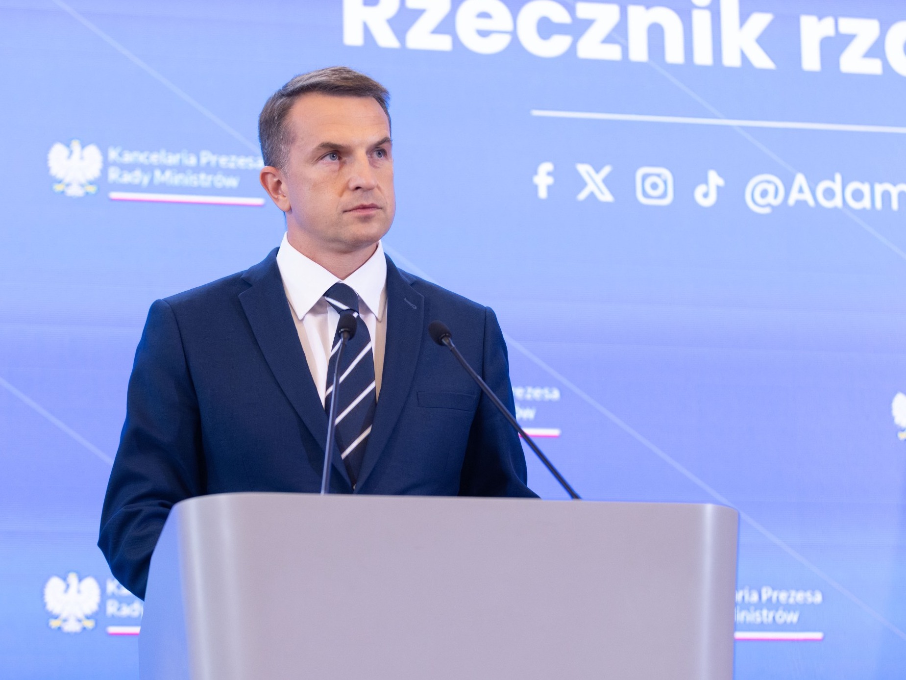 Rzecznik rządu Adam Szłapka