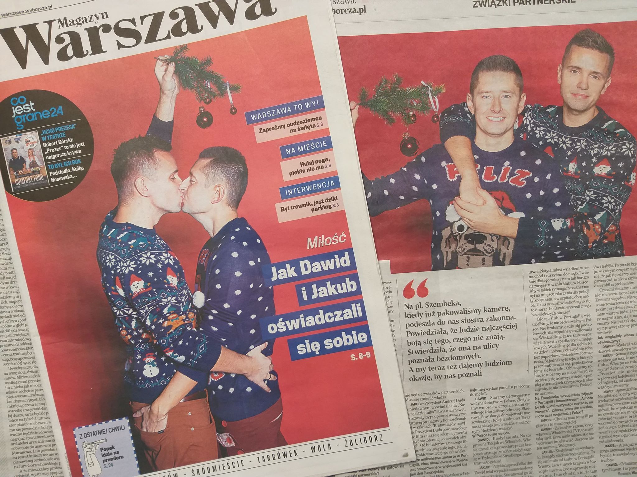 Okładka dodatku do "Gazety Wyborczej"