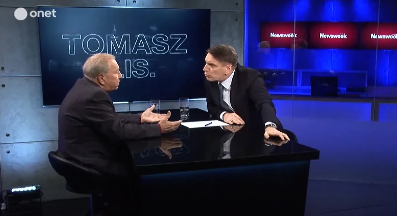 Jerzy Stuhr i Tomasz Lis