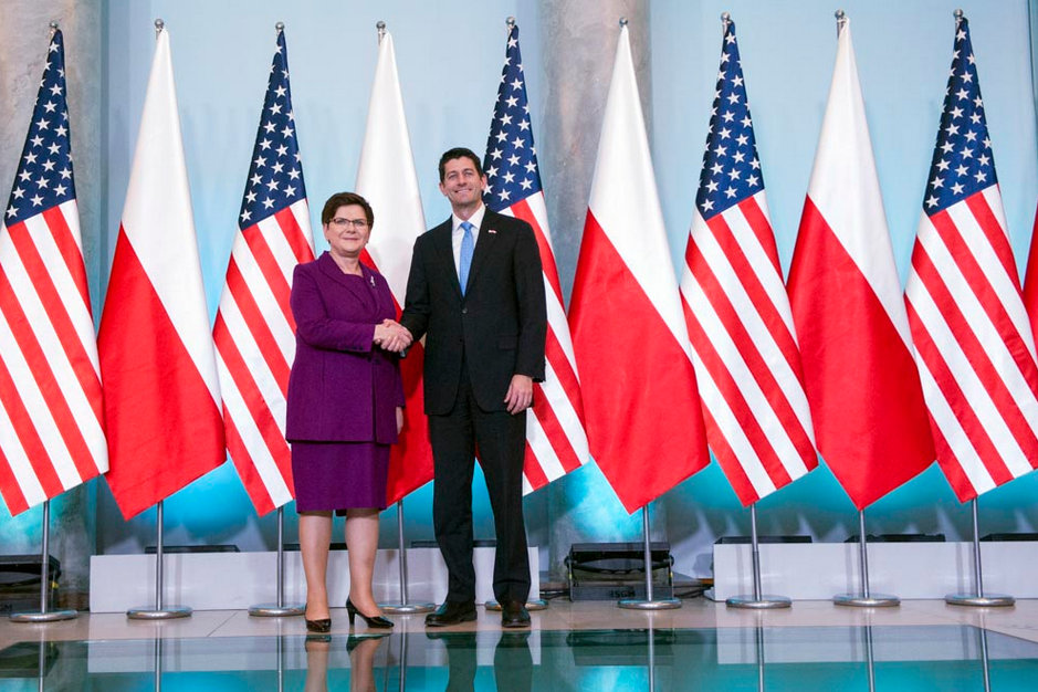 Beata Szydło i Paul Ryan