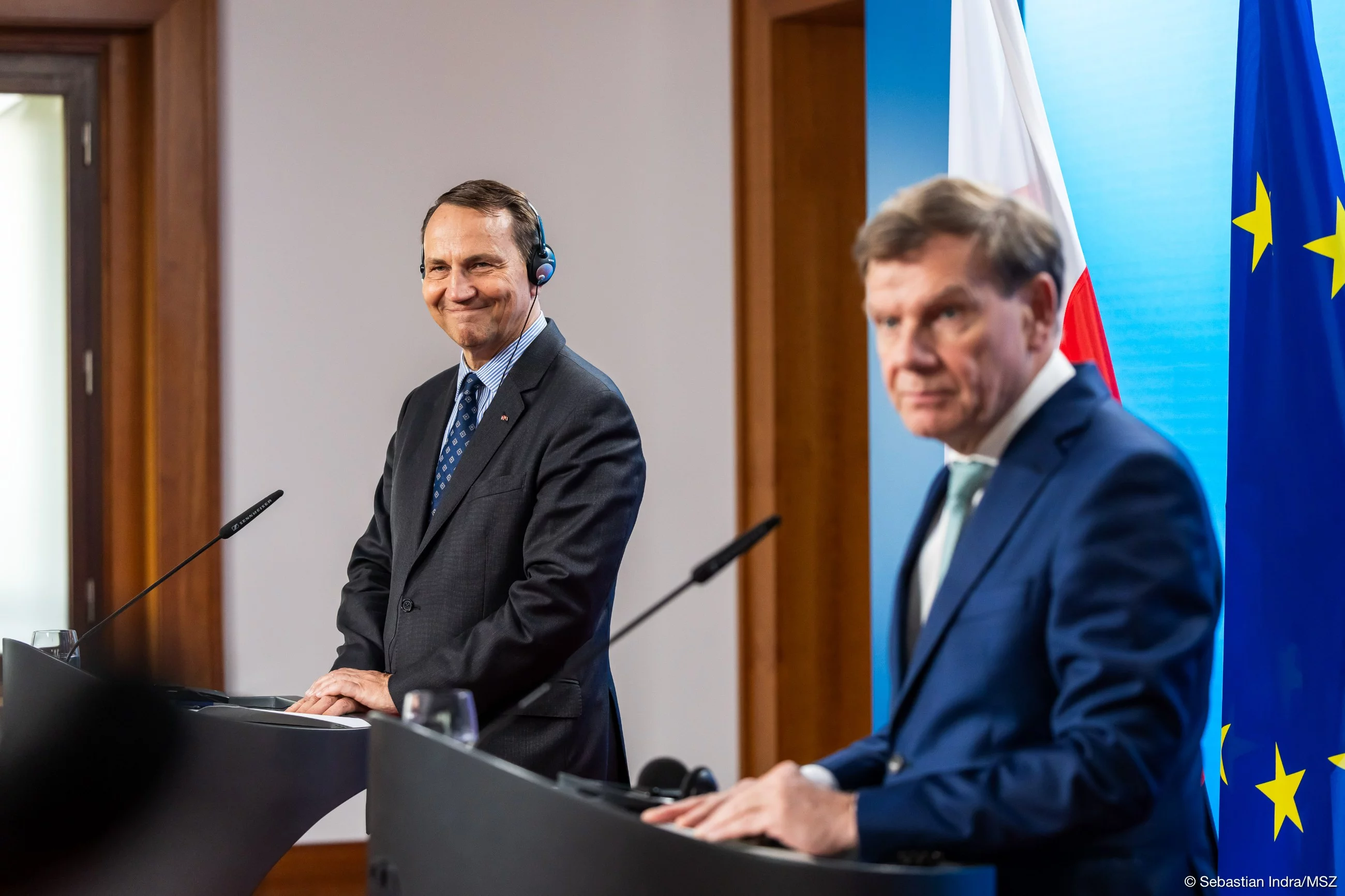 Radosław Sikorski i Johann Wadephul