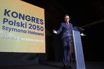 Szymon Hołownia przemawia na Kongresie Polski 2050