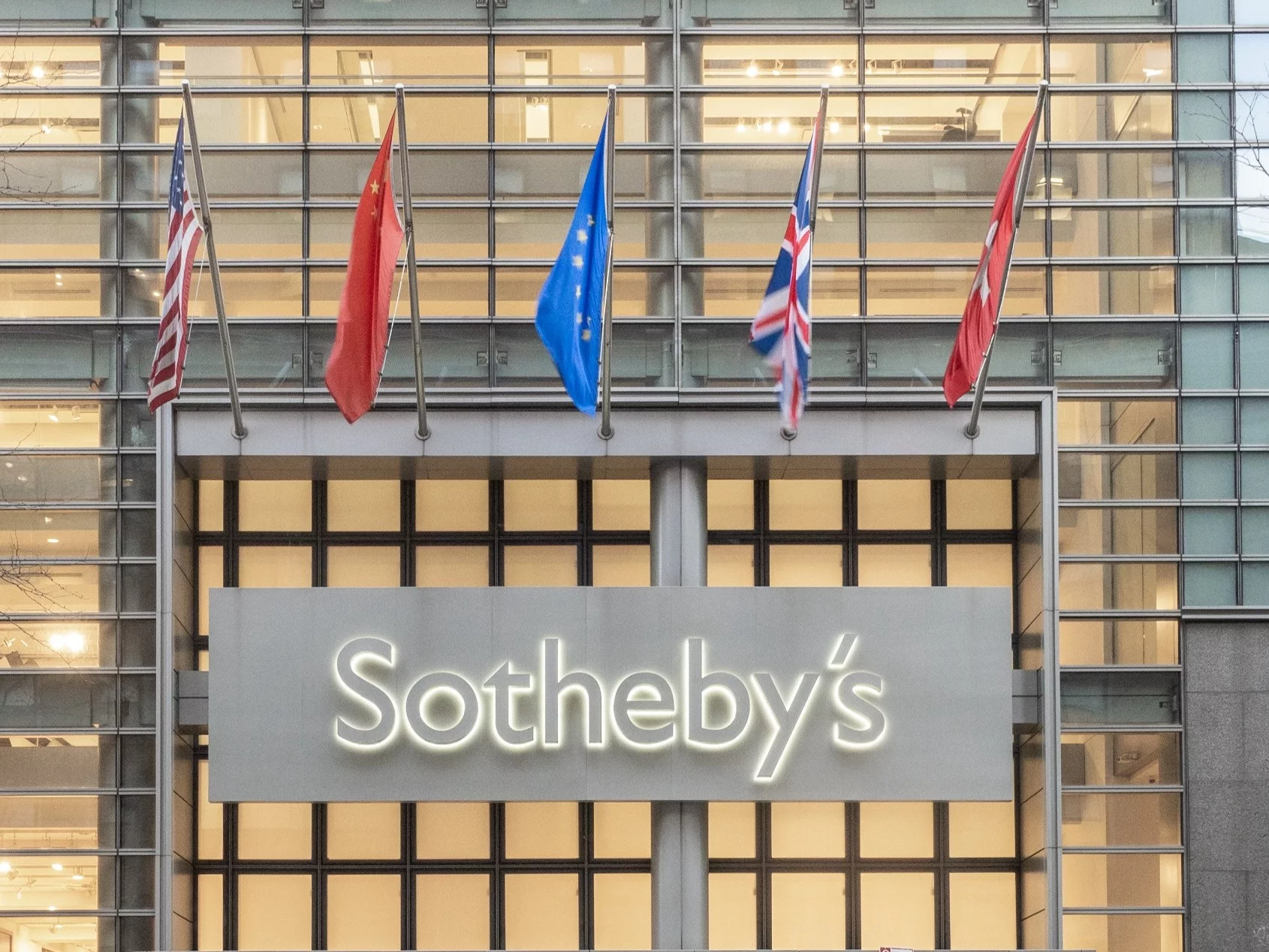 Siedziba firmy Sotheby's, która wystawi tablice