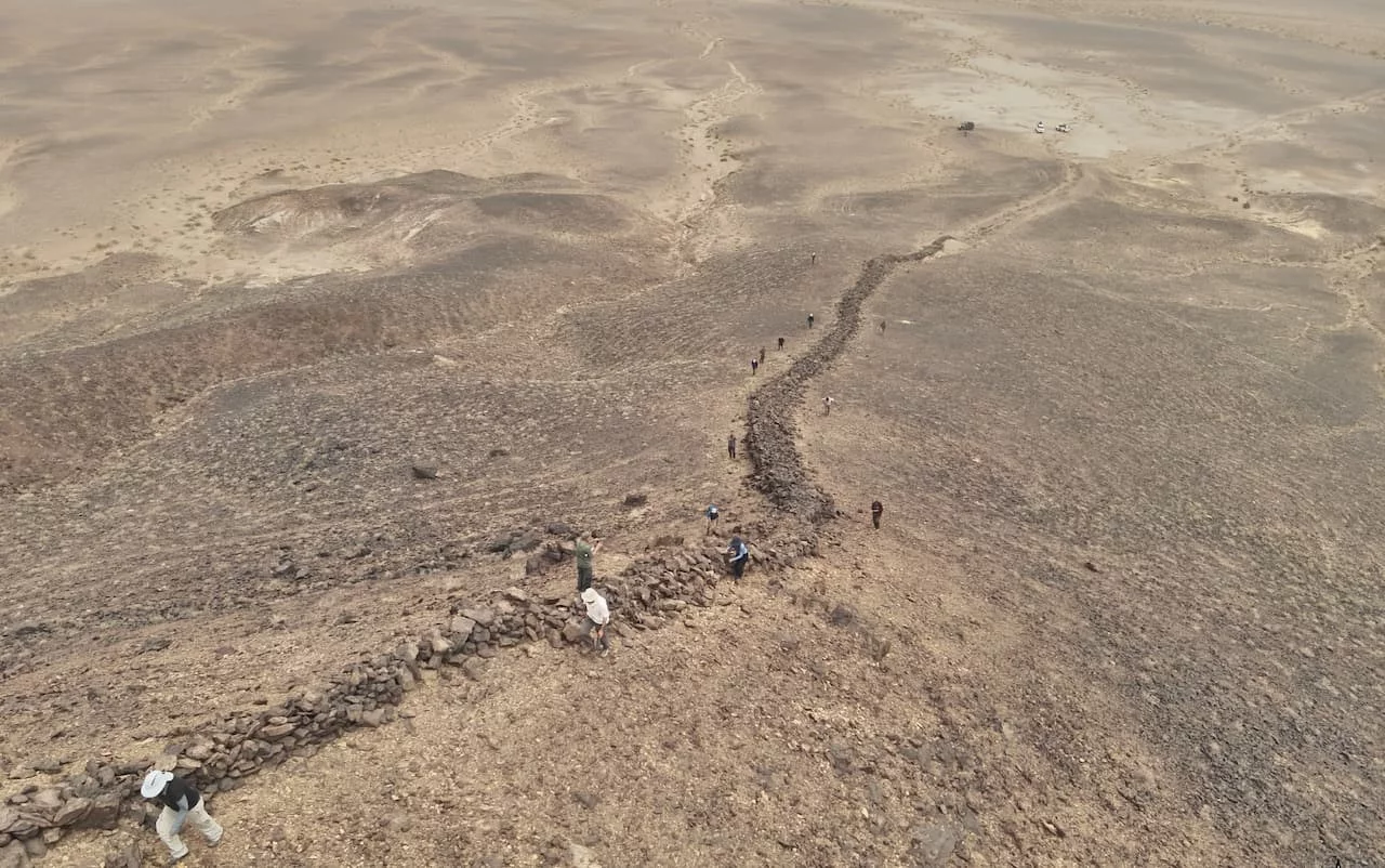 Mur na pustyni Gobi, tzw. czarny fragment