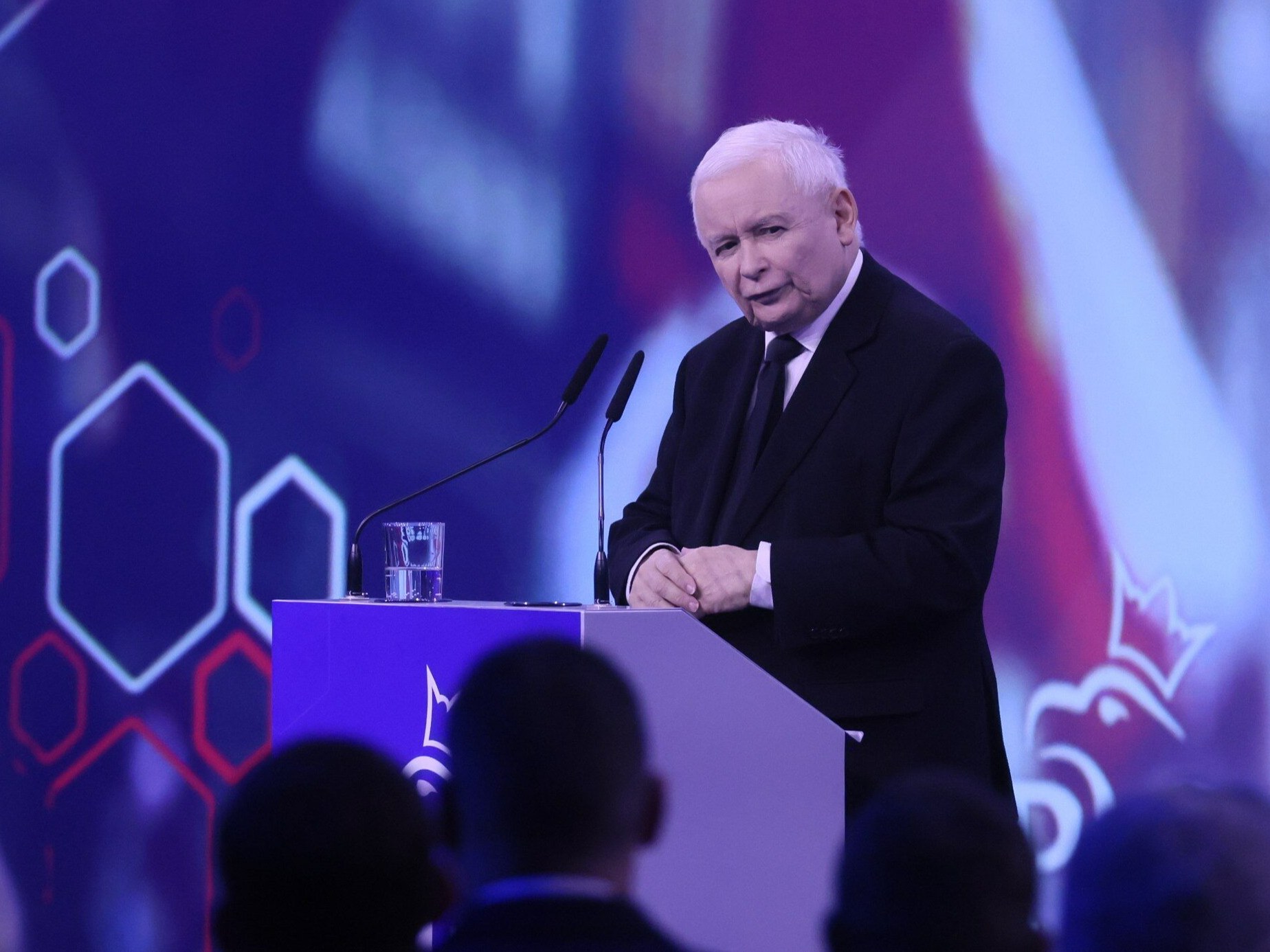 Jarosław Kaczyński podczas konwencji programowej PiS