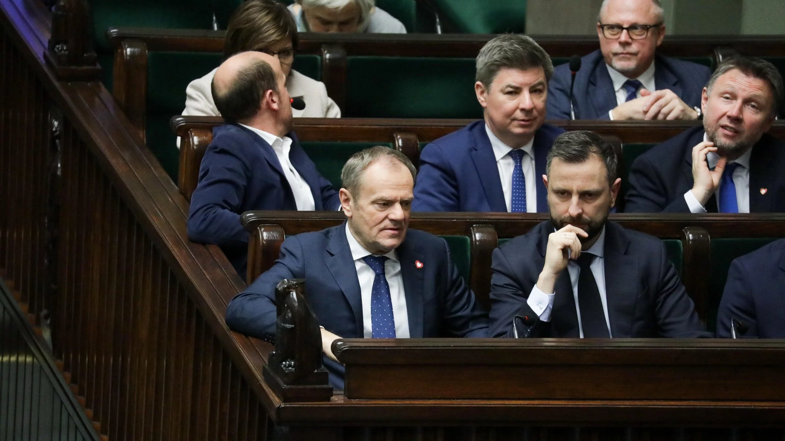 Premier Donald Tusk, wicepremier Władysław Kosiniak-Kamysz i członkowie Rady Ministrów