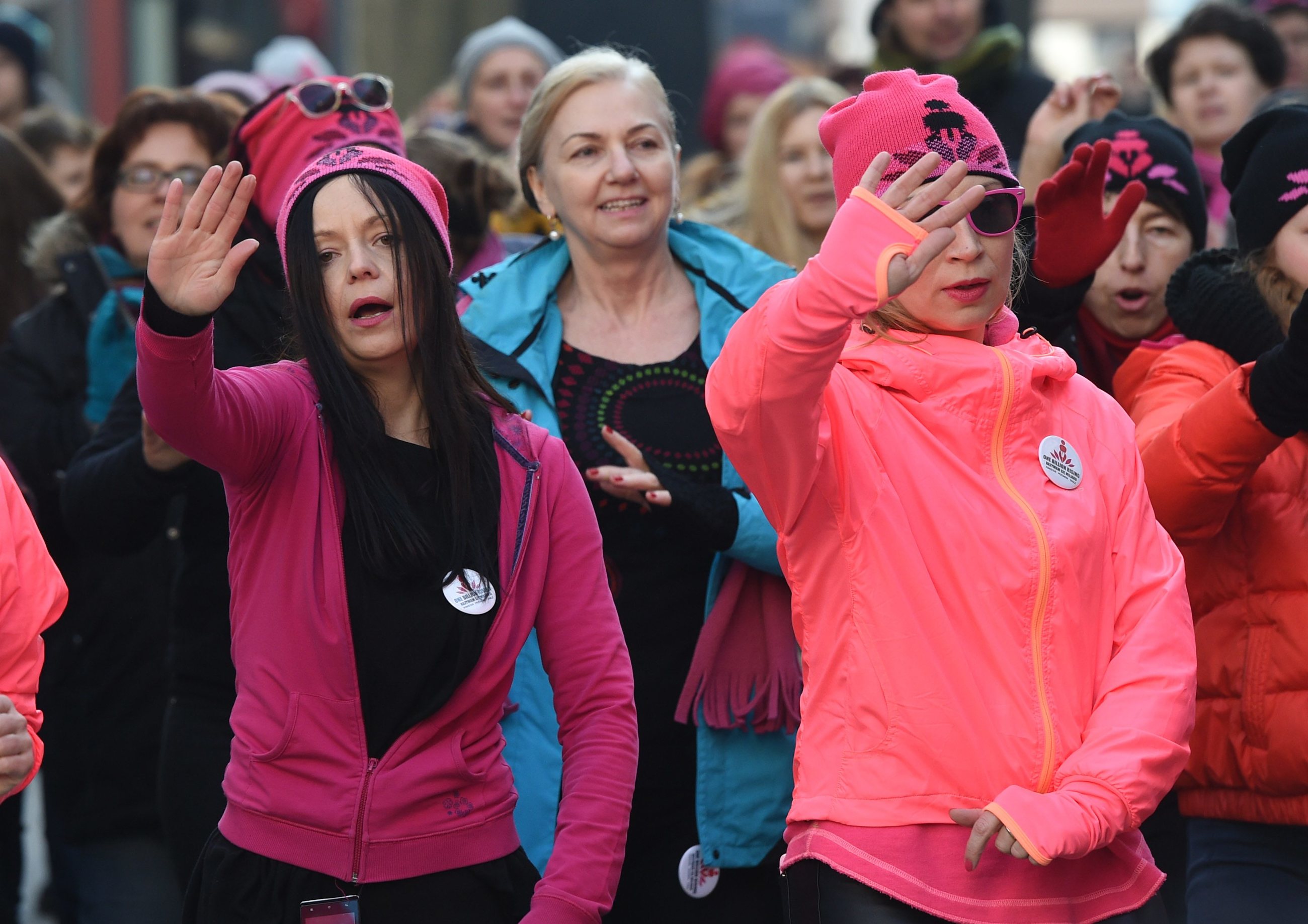 Taniec-protest przeciwko przemocy wobec dziewcząt i kobiet z niepełnosprawnościami "One Billion Rising/Nazywam się milion".