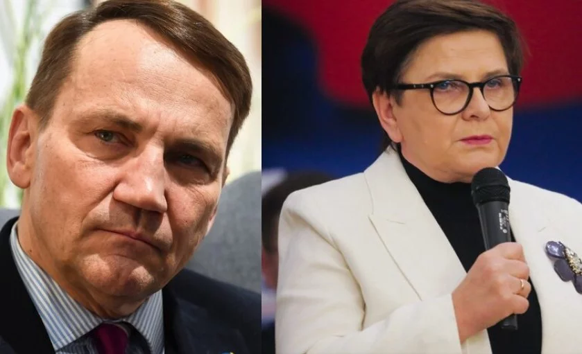 Radosław Sikorski i Beata Szydło