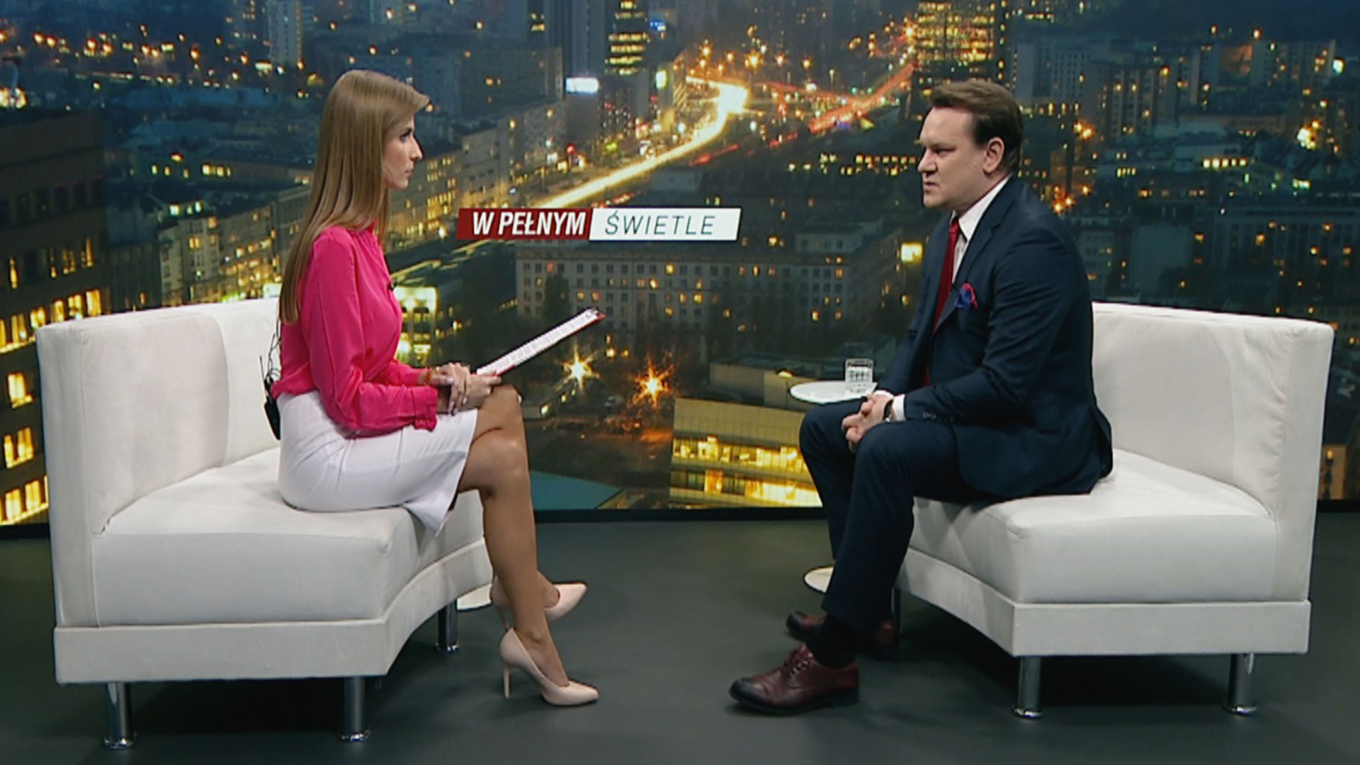 Dominik Tarczyński był gościem Ewy Bugały w programie "W pełnym świetle"