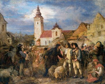 „Targ w Nowym Targu”, przed 1860 r.