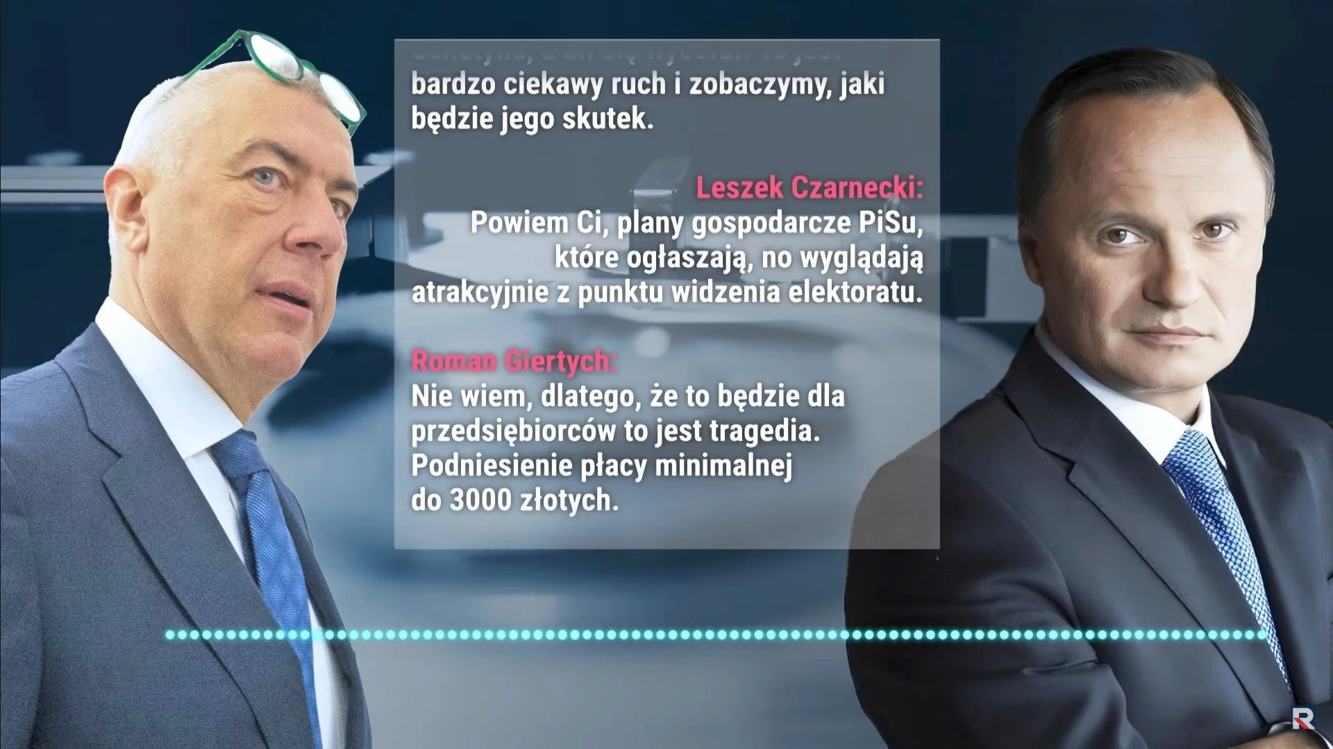 Podsłuchana rozmowa Romana Giertycha z Leszkiem Czarneckim