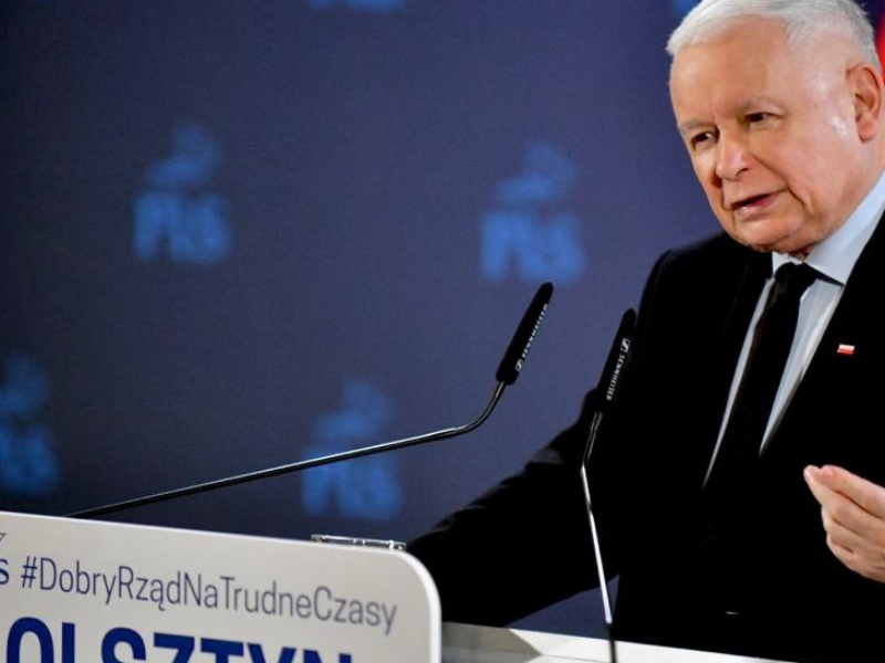 Prezes PiS Jarosław Kaczyński w Olsztynie