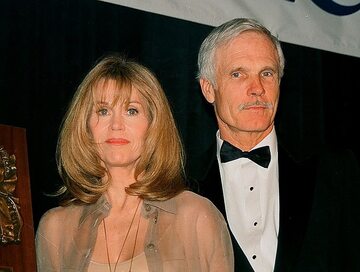Ted Turner z żoną, Jane Fondą