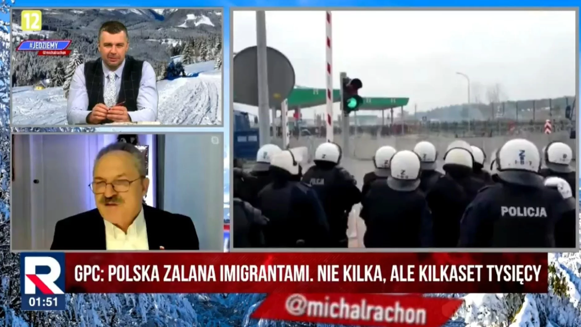 Marek Jakubiak i Michał Rachoń w Telewizji Republika