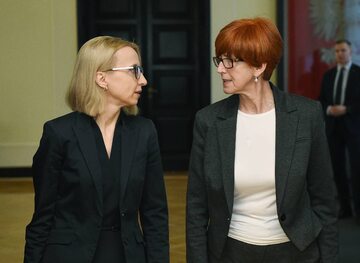 Teresa Czerwińska i Elżbieta Rafalska