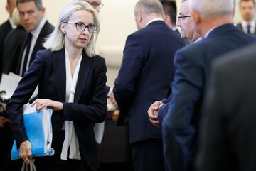 Teresa Czerwińska podczas posiedzenia rządu