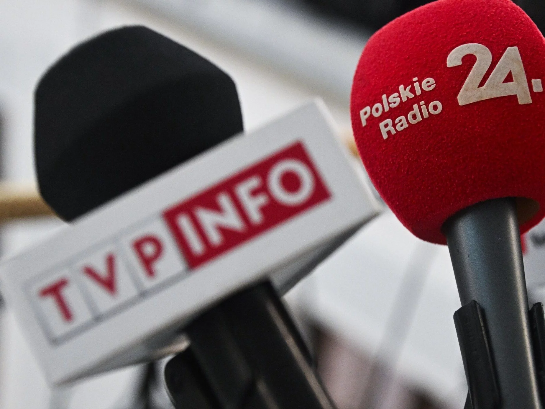 Mikrofon TVP i Polskiego Radia 24