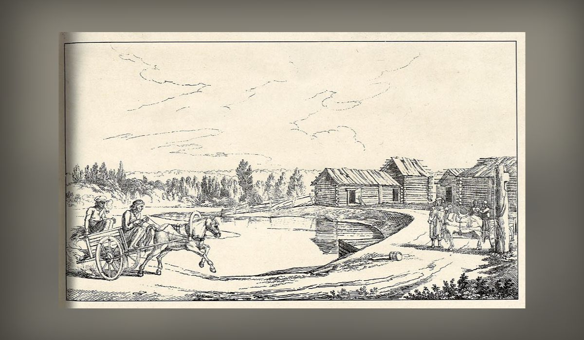 Wrocławski goniec pieszy z XVI wieku, rycina zamieszczona w regulaminie dla gońców miejskich z 1635 roku