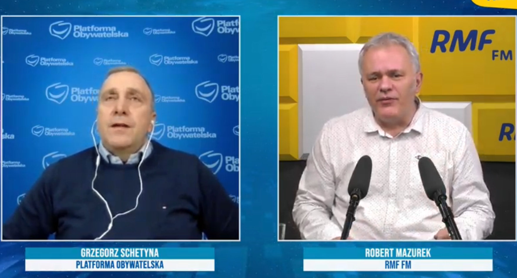 Grzegorz Schetyna był gościem Roberta Mazurka