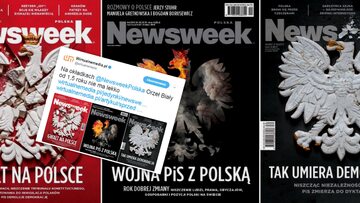 To już kolejna okładka tygodnika, na której godło państwa polskiego jest zniszczone