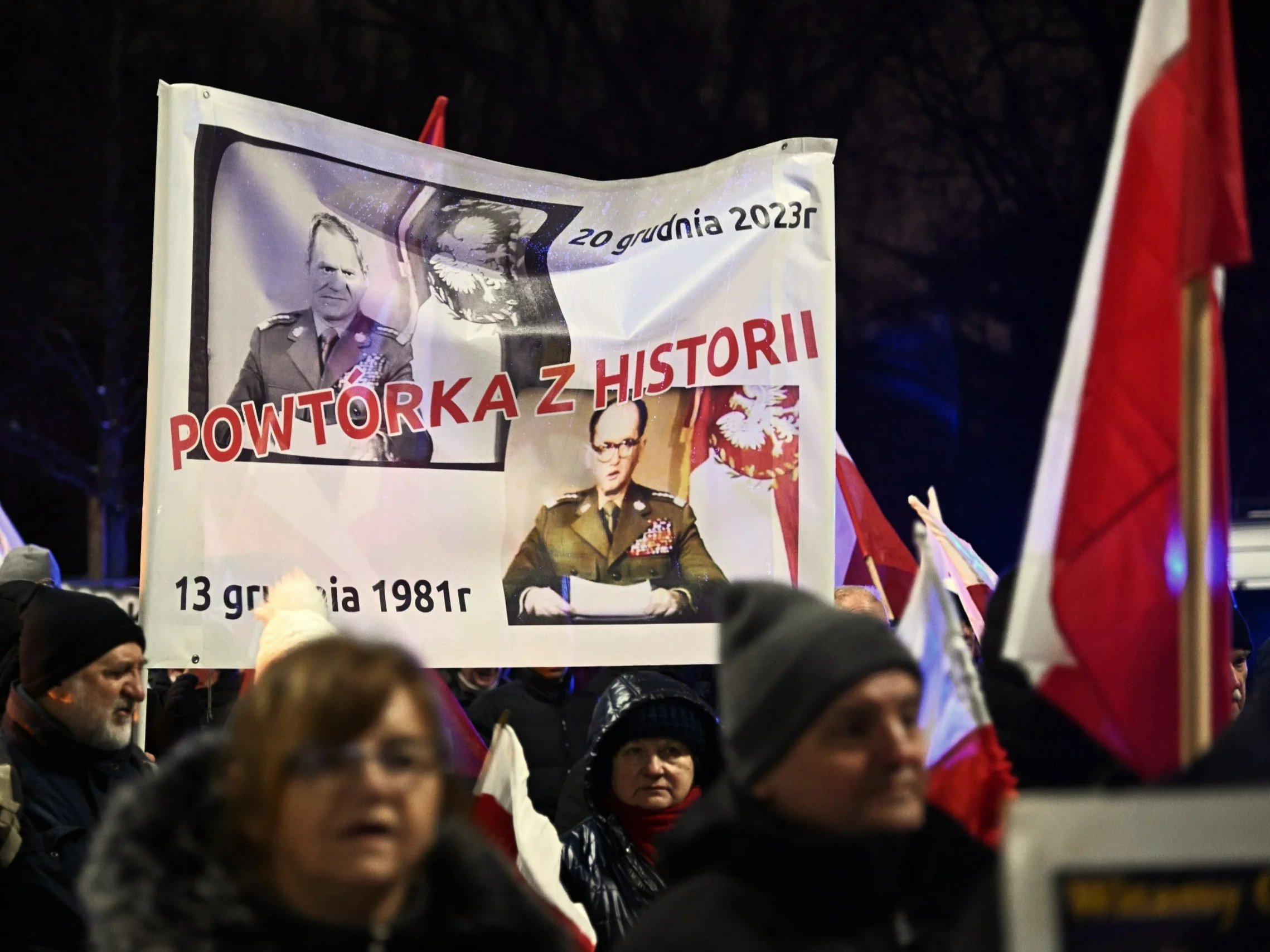 Protest przeciwko rządowi Donalda Tuska w styczniu 2024 roku