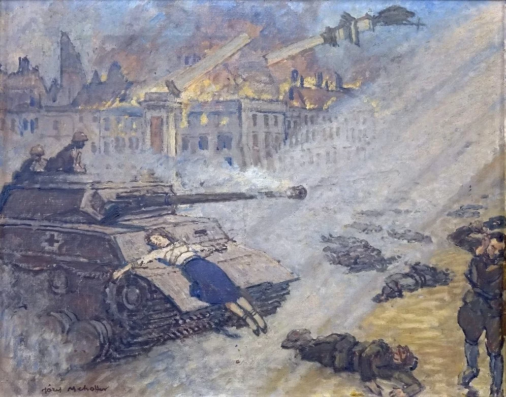 Józef Mehoffer, Powstanie warszawskie (środkowy panel)