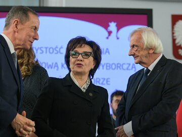 Tomasz Grodzki, Elżbieta Witek i Ryszard Terlecki