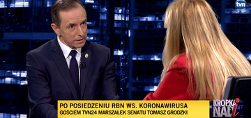 Tomasz Grodzki w "Kropce nad i" w TVN24