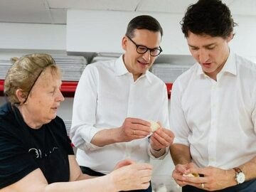 Toronto. Mateusz Morawiecki i Justin Trudeau odwiedzili polską restaurację Cafe Polonez