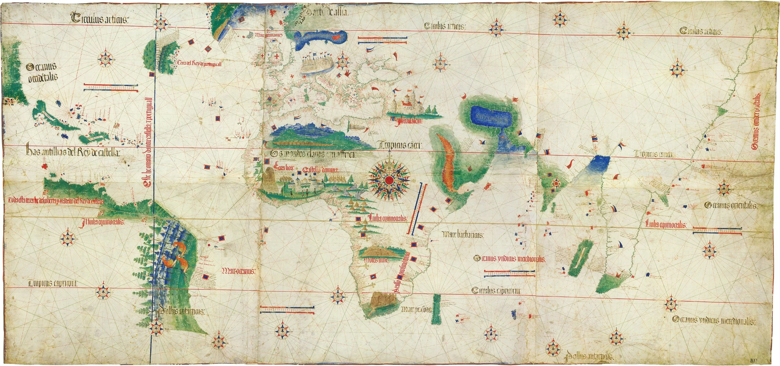 Mapa świata Alberta Cantino - portugalski rękopis mapy świata przechowywany w Bibliotece Estense w Modenie we Włoszech. Mapa wykonana przez Portugalczyka Cantino w 1502 r. przedstawia portugalskie odkrycia geograficzne